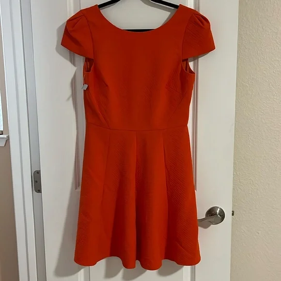 4c | Dresses | 4c Orange Fit Flare Boutique Dress 6 Nwt 285 From Julian  Gold | Poshmark
